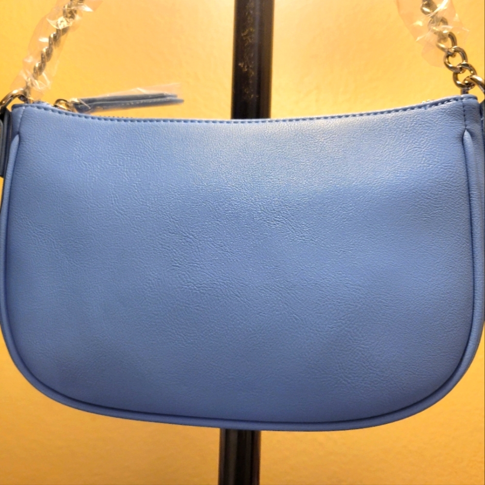 INC small python blue purse